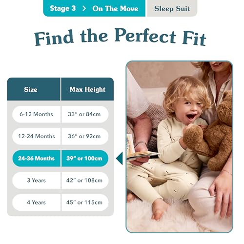 Image of Love to Dream Extra Warm Toddler Sleep Suit (24-36 Mo), Super Soft Temp Regulating Sleeping Sack, 3.5TOG Warm Wearable Blanket, Grey