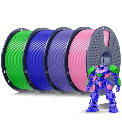 SUNLU 4KG PLA Filament Bundle 1.75mm, Neatly Wound 3D Printer Filament