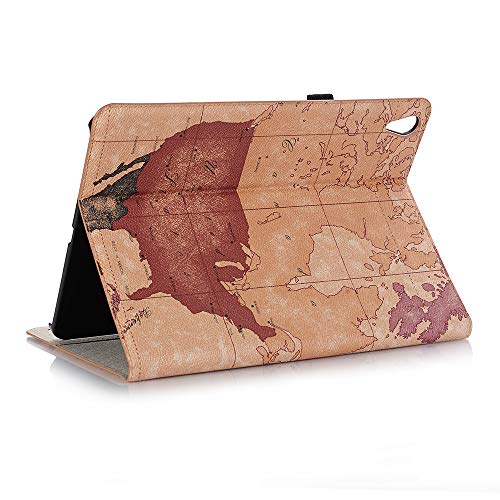 iPad Air Protective Case,taStone Map Pattern PU Leather Cover with Card Slot Kickst
