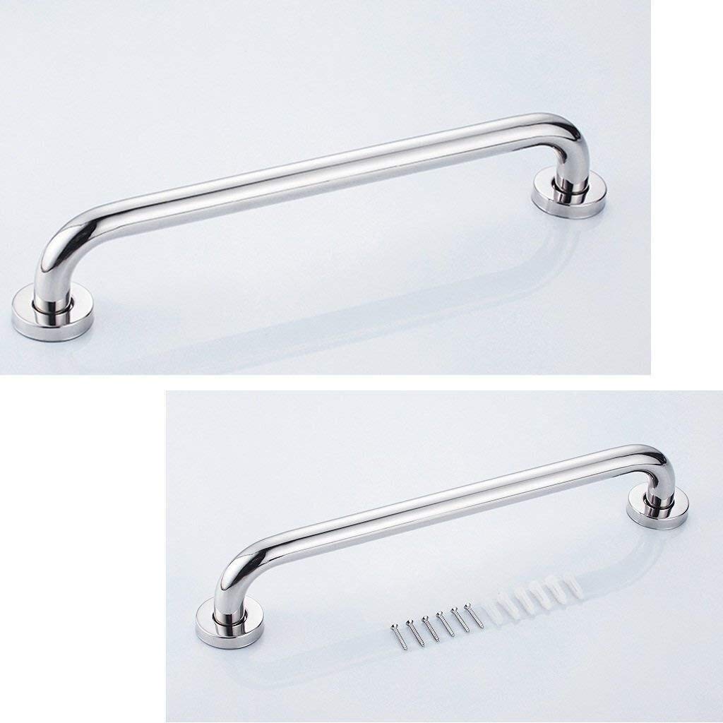 Barras de Agarre Mango Soporte de Seguridad Pasamanos, Barras de Agarre para Baño, Ducha de 18 Pulgadas Soporte de Acero Inoxidable Grueso Pasamanos Seguridad Asistencia Antideslizante Barra de Agarr