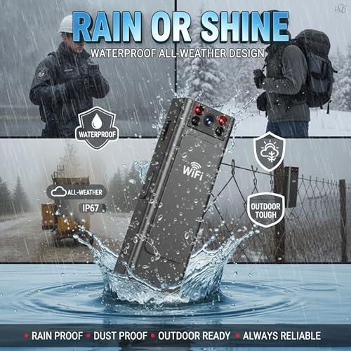 Image of Drumstone 1080P HD Portable Body Camera with Night Vision, Waterproof Wearable Action Camera, 360 Rotating Clip, Rechargeable Video Recorder for Security, Travel, Outdoor Activities & Daily Use