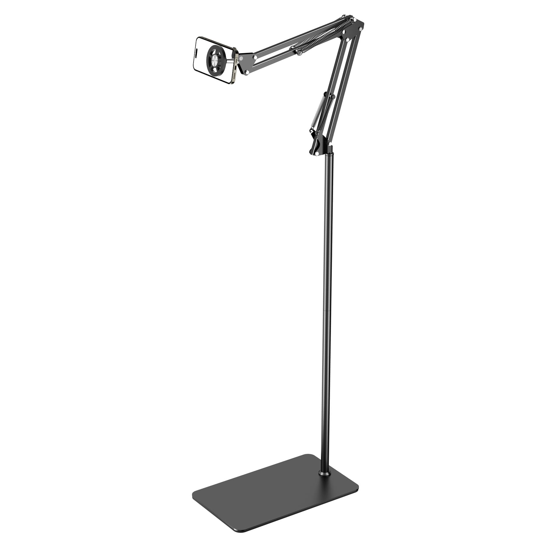 Photo 1 of LenTok Magnetic Bed Phone Holder for Laying Down, Bedside Floor Stand with Adjustable Arm for iPhone, Headboard Phone Mount for Reading Watch Movies