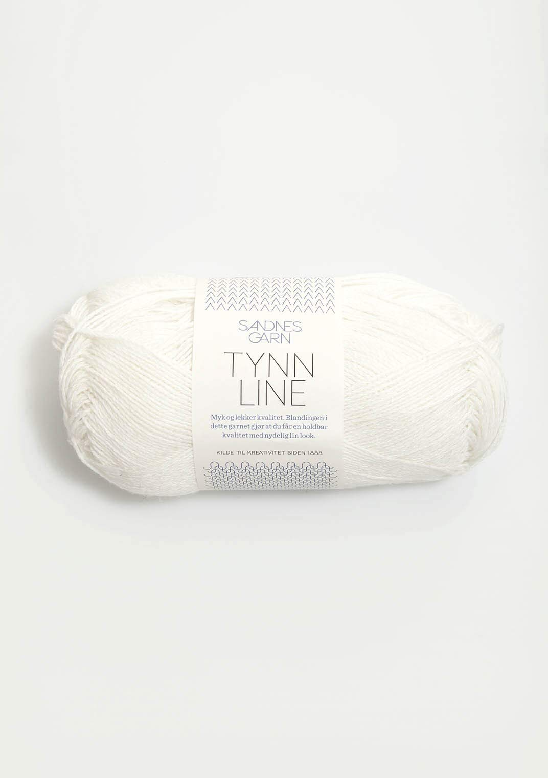 Sandnes Garn TYNN LINE Garn – Hvit (1002) – 50 g / ca. 220 m