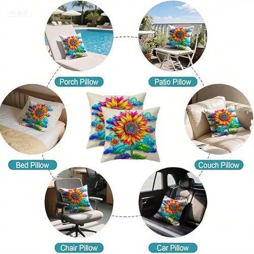 Housses coussin 65x65 imperméables double face avec fermeture éclair invisible | Lot de 2 - 7