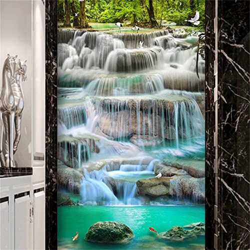 Broderie diamant cascade de la forêt 5D grand format 60x120cm pour adulte
