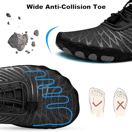 Image of Hike Barefoot Shoes Women Men Non-Slip Healthy Breathable Fashion Trail Running Womens Mens Wide Toe Zero Drop Water Shoe