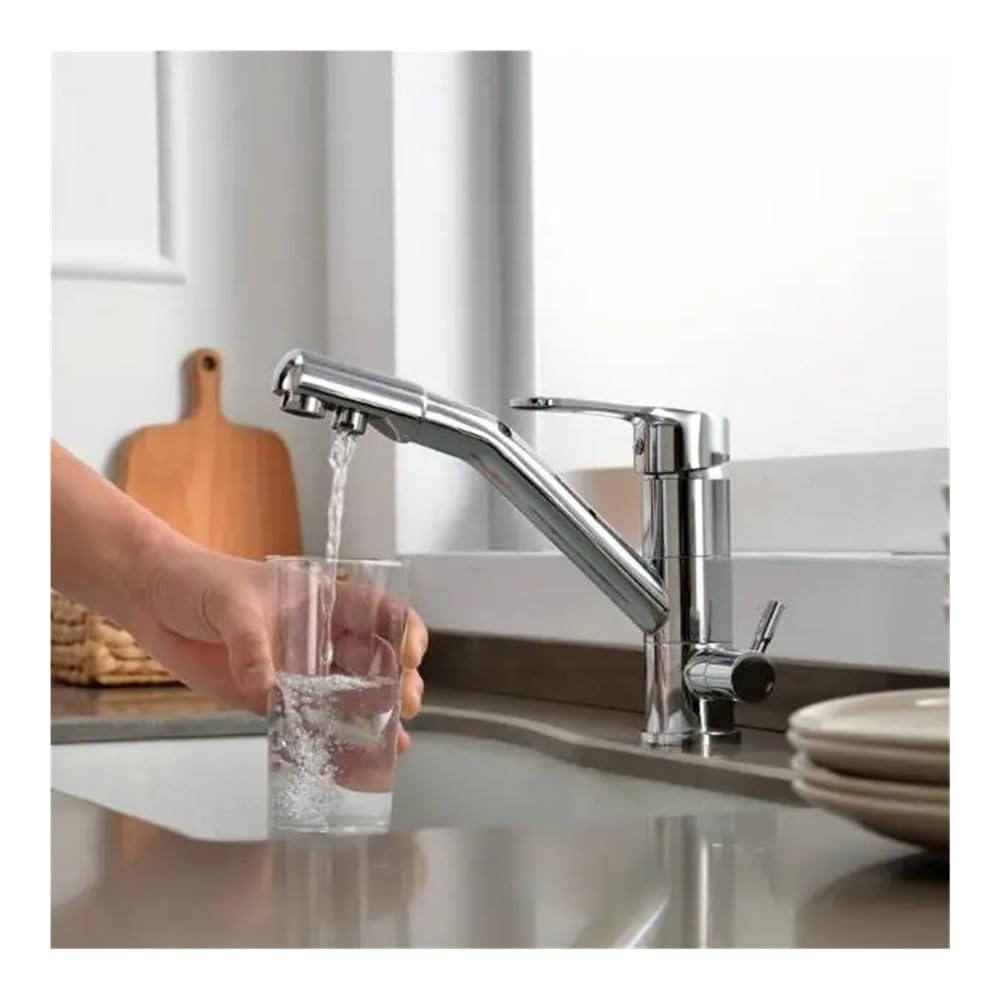 Kitchen Faucets Mixer Tap 360 Degree Rotation Features Mixer Tap Crane XT-120(Chrome)