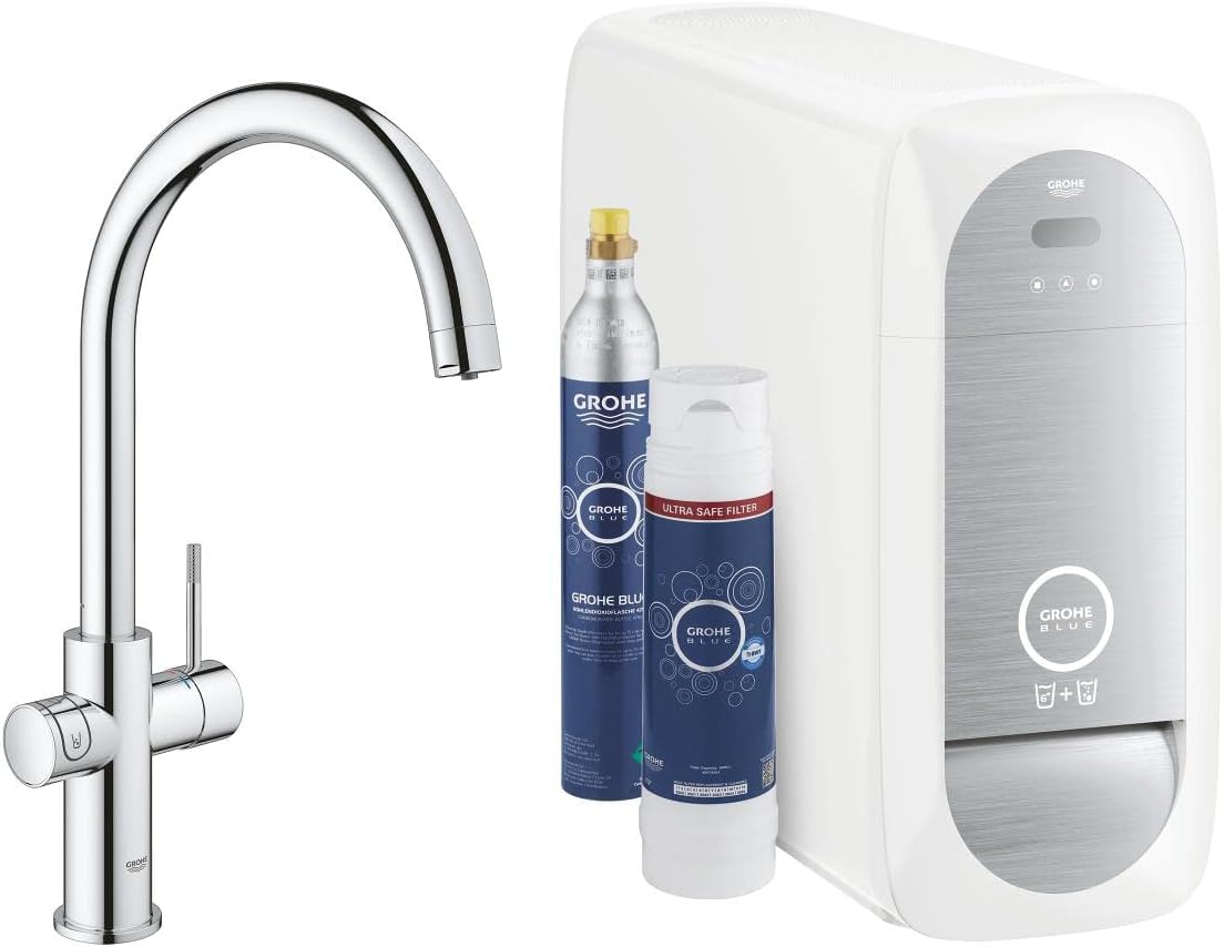 Grohe Blue Home Arıtmalı İçme Suyu ve Soda Yapan Eviye Bataryası