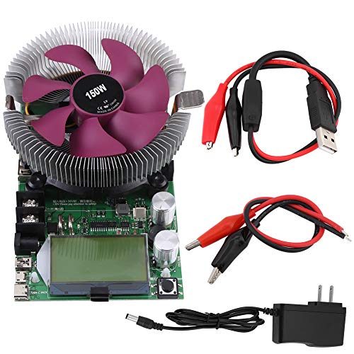 Electronic Load Tester, USB Load Tester 150W 200V 20A Adjustable Constant Current Electronic Load Battery Capacity Tester Module Power Meter, Intelligent Discharge Power