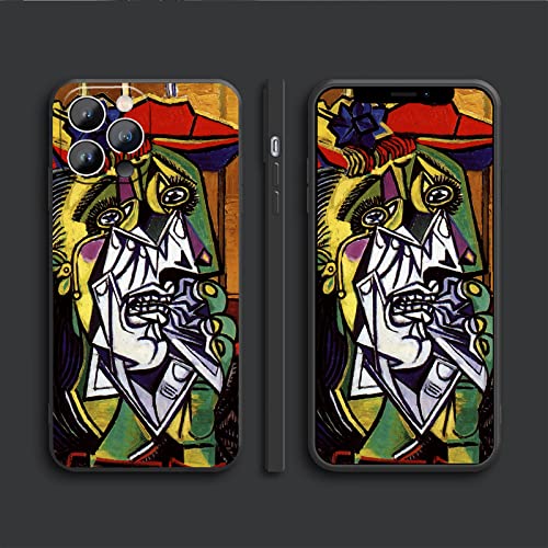 Image of Cover for iPhone 13 Pro Max, Weeping Woman by Picasso Phone Case for Women Men, Abstract Colorful Waterproof Shockproof iPhone Case