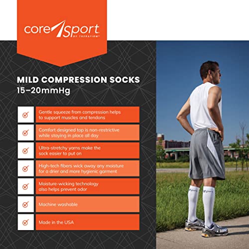 CoreSport Athletic Performance Compression Socks - 15-20mmHg Mild Graduated Compression4