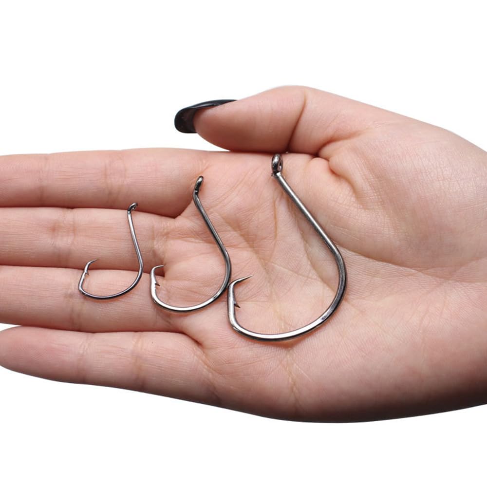 Lot De 150 Hameçons De Pêche Triples En Acier Carbone – Tailles 1# à 8/0# – Boîte De Rangement Incluse