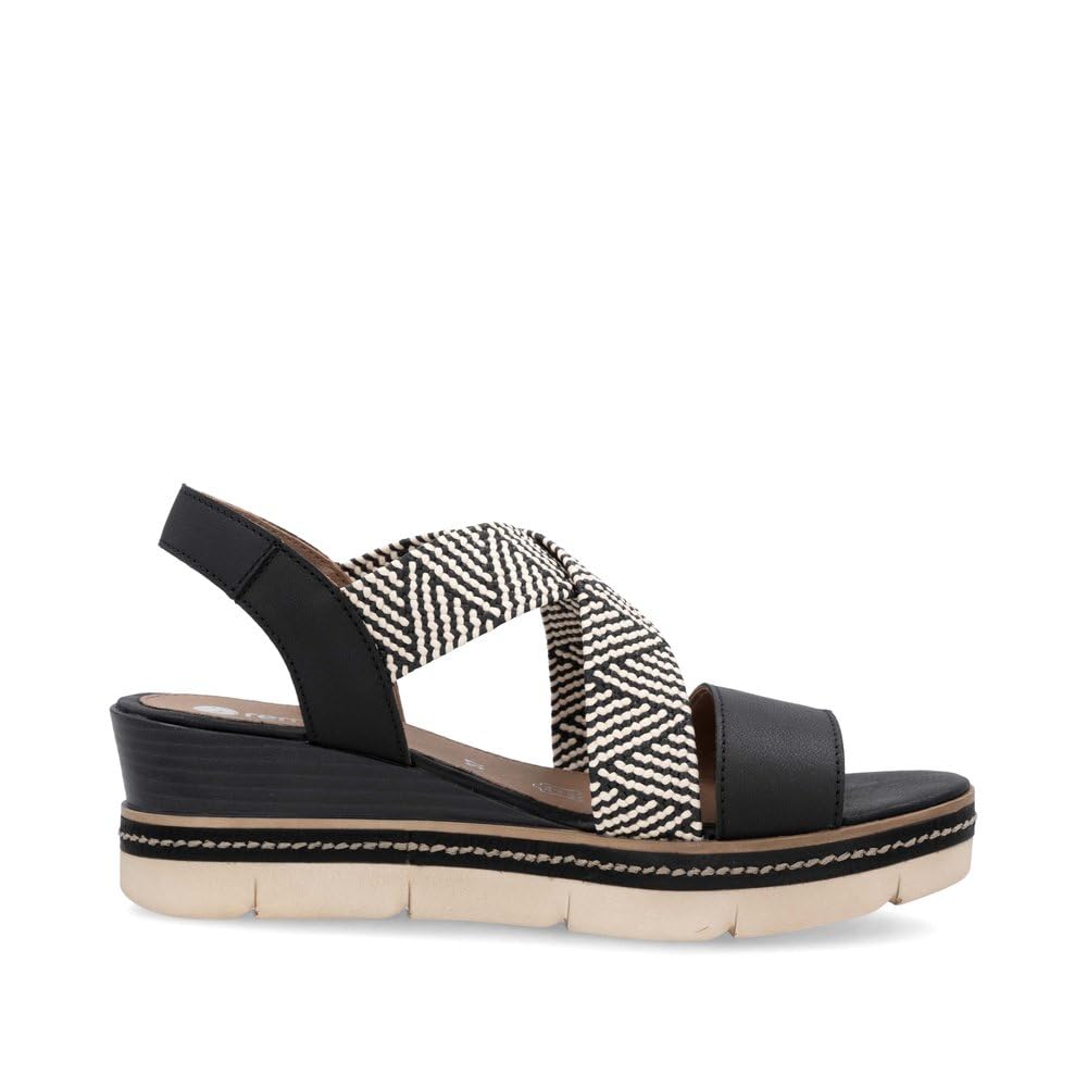 Remonte D2L54 03-noir combiné Noir Femme Noir