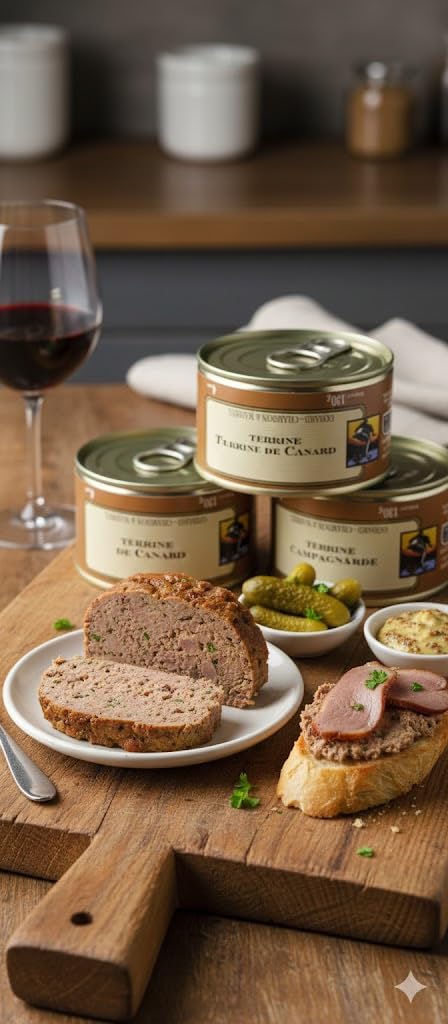 Estuche Godard Especialista del Foie Gras, 4 Terrinas y Rillettes de Paard, 130 g cada una