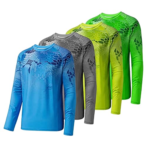 YIBIMOTTO Sun Protection Fishing Shirt for Men UPF 50+ Long Sleeve Hooded Fishing T-shirts Quick Dry Fishing Clothing3