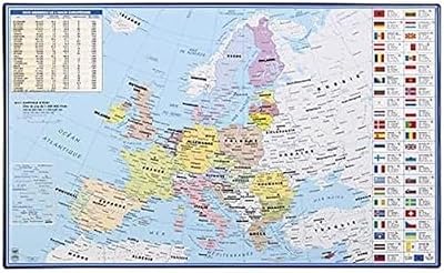 Viquel Sous-Main bureau carte de l'Europe - Protection bureau enfant et adulte 136209-06