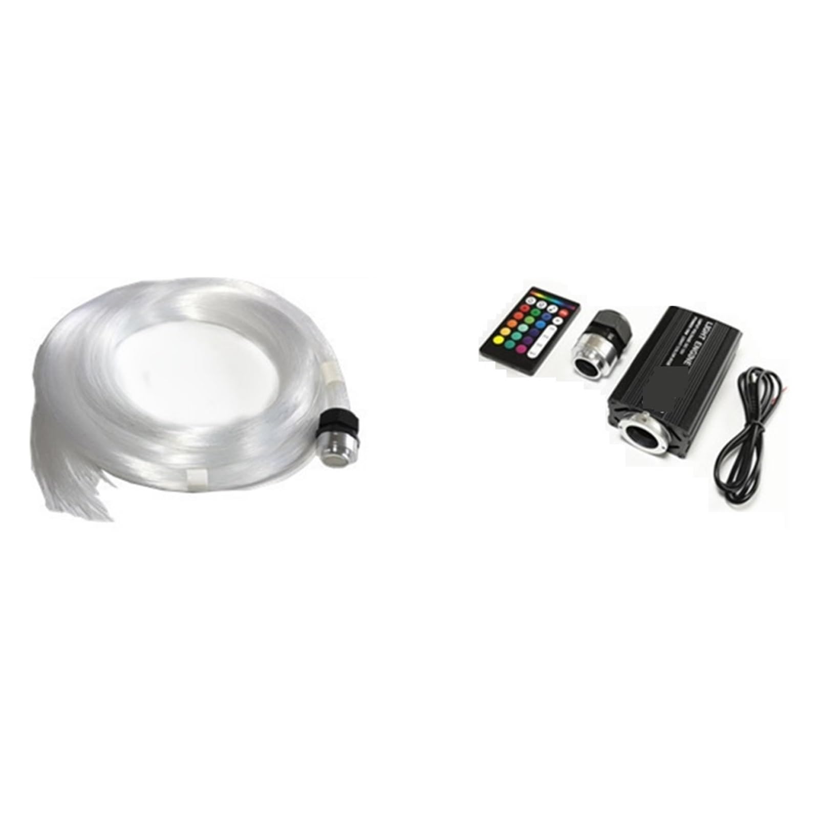 Oświetlenie Wnętrza Samochodu 12V RGB LED Car Star Headliner Zestaw Oświetlenia Sufitowego 300 Sztuk Światłowód
