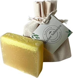 Sabonete Antisséptico de Enxofre Glicerina Senhor Saboeiro Secativo Reduz Oleosidade Limpeza Facial Remove Cravos Espinhas Esfoliante 90g