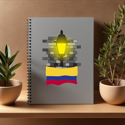 Carnet A5 régné pour ne plus perdre vos idées feuilles lignées Colombia Street Lamp