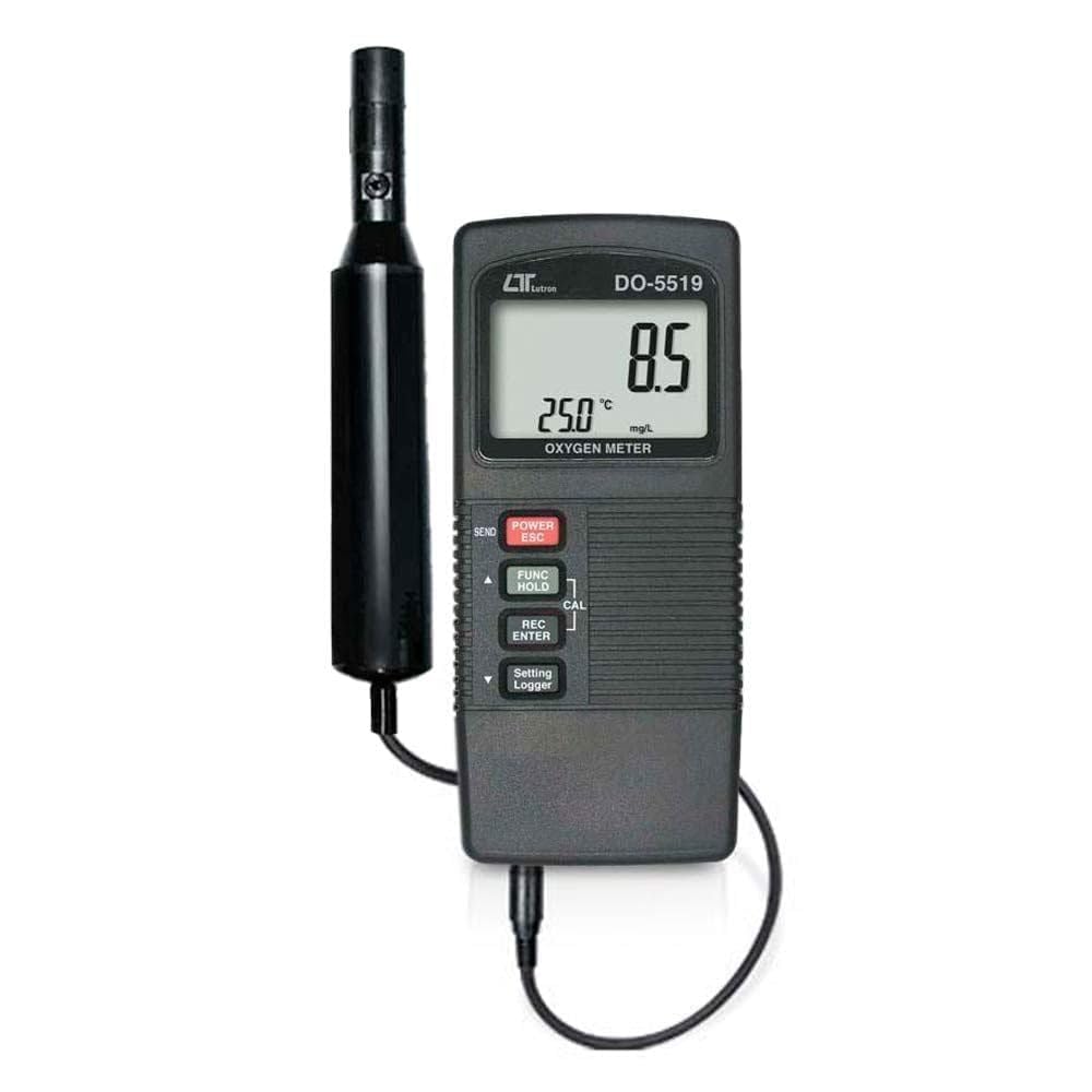 Medidor electrónico digital de oxígeno con sonda polarográfica y sensor de temperatura incorporado para acuarios, investigación médica y minería, de Modelo: DO-5519
