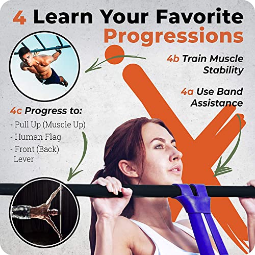 Image of FirstFit Natural Rubber Pull Up Band, Exercise Resistance Bands for Strength Training, Home Fitness, Crossfit, Stretch Exercises, Powerlifting Stretch Band (Medium: 25-65lbs)