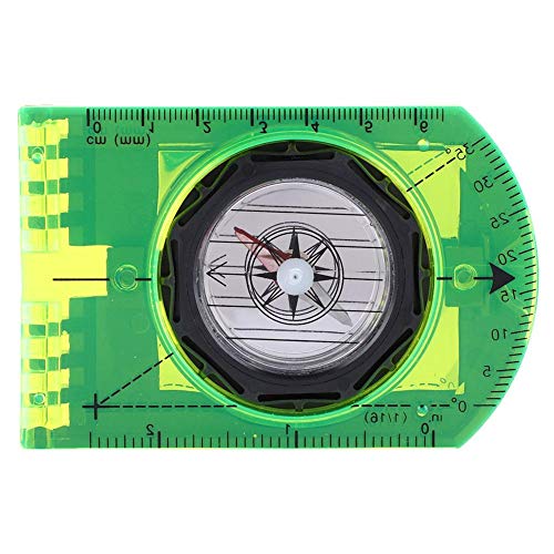 POCREATION Bússola para viagem ao ar livre, bússola de viagem em escala precisa, para viagens ao ar