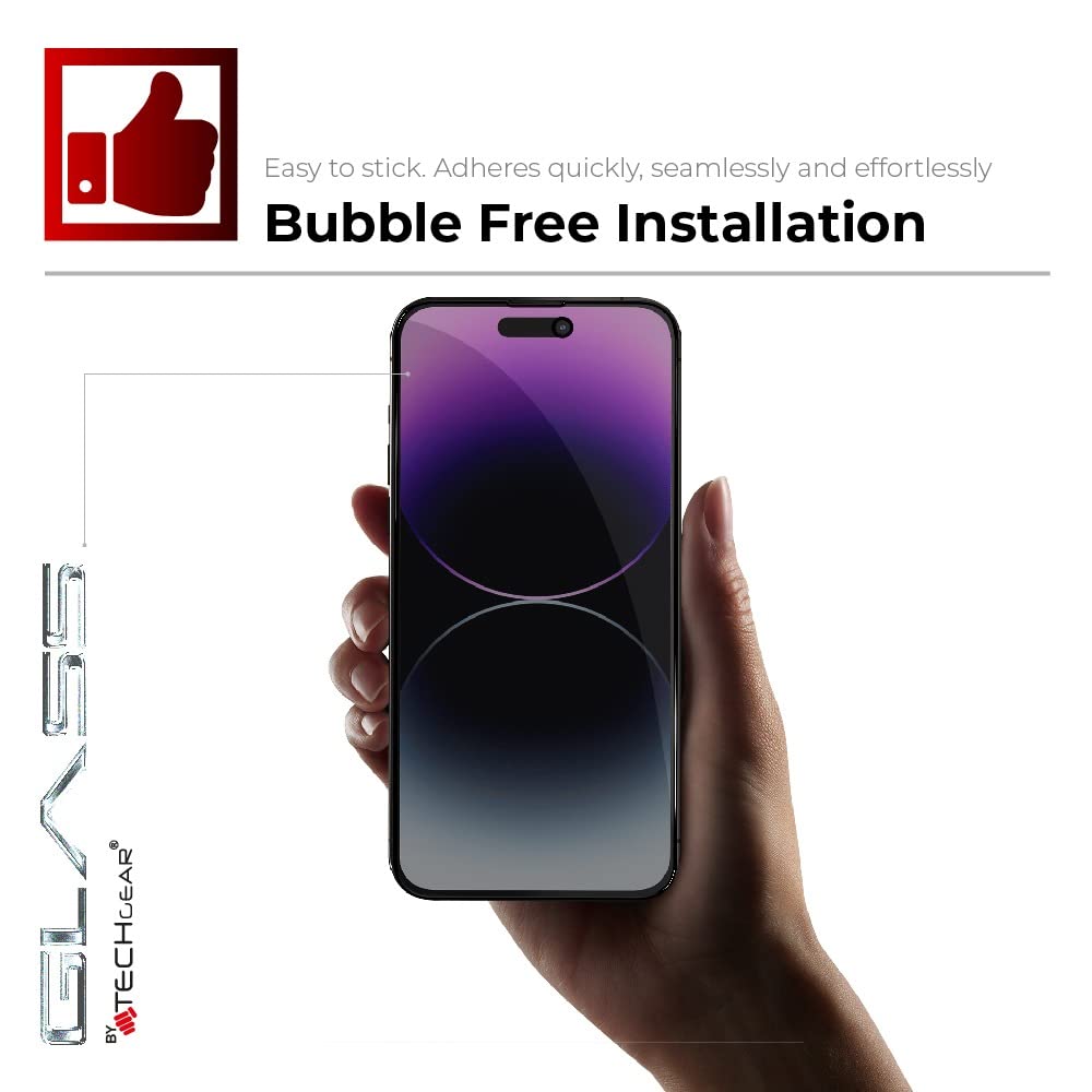 TECHGEAR (2 Pezzi) Vetro Privacy Per IPhone 14 Plus – Pellicola 3D 9H Anti-spia, Copertura Totale, Compatibile Con Face ID