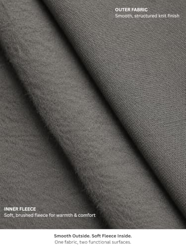 Image of Alan Jones Clothing Men's Regular Fit Mid Rise Fleece Jogger Regular Pants For Winterwear