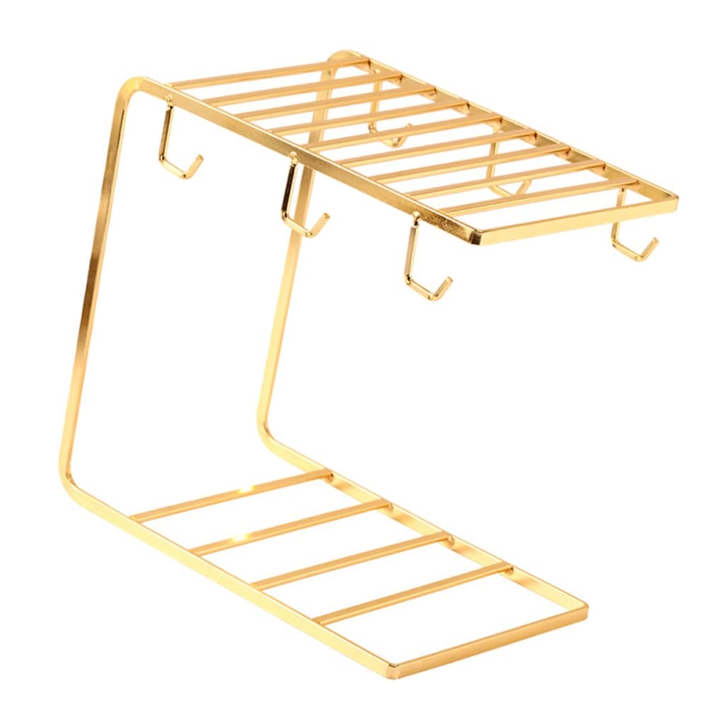 Tassen-Abtropfgestell, Halter, Wasserablauf, Tassenaufbewahrung, Ständer, Heimbedarf, Küchen-Organizer (Hellgrau, Einheitsgröße)