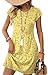 Spring Dresses for Women Summer Dresses for Women 2026 Beach Vacation 2026 Sundresses Floral Boho Dress Cap Sleeve Travel Outfits Hawaiian Graduation Midi Dress Yellow White Beach M