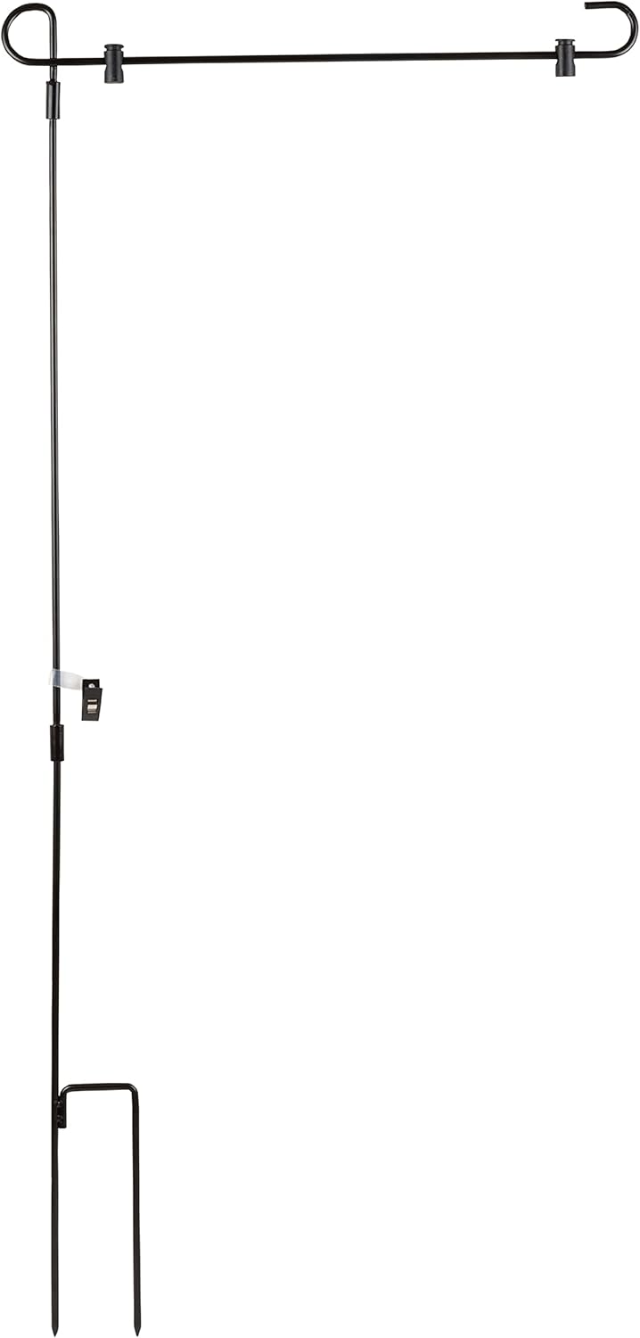 Halloween Garden Flags Value Pack w Lawn Poles- (8 Different 12" x 18" Signs) - Outdoor Weatherproof Banners - Spooky Halloween Yard Fall Decor - Interchangeable Party Decorations w Two Poles Included