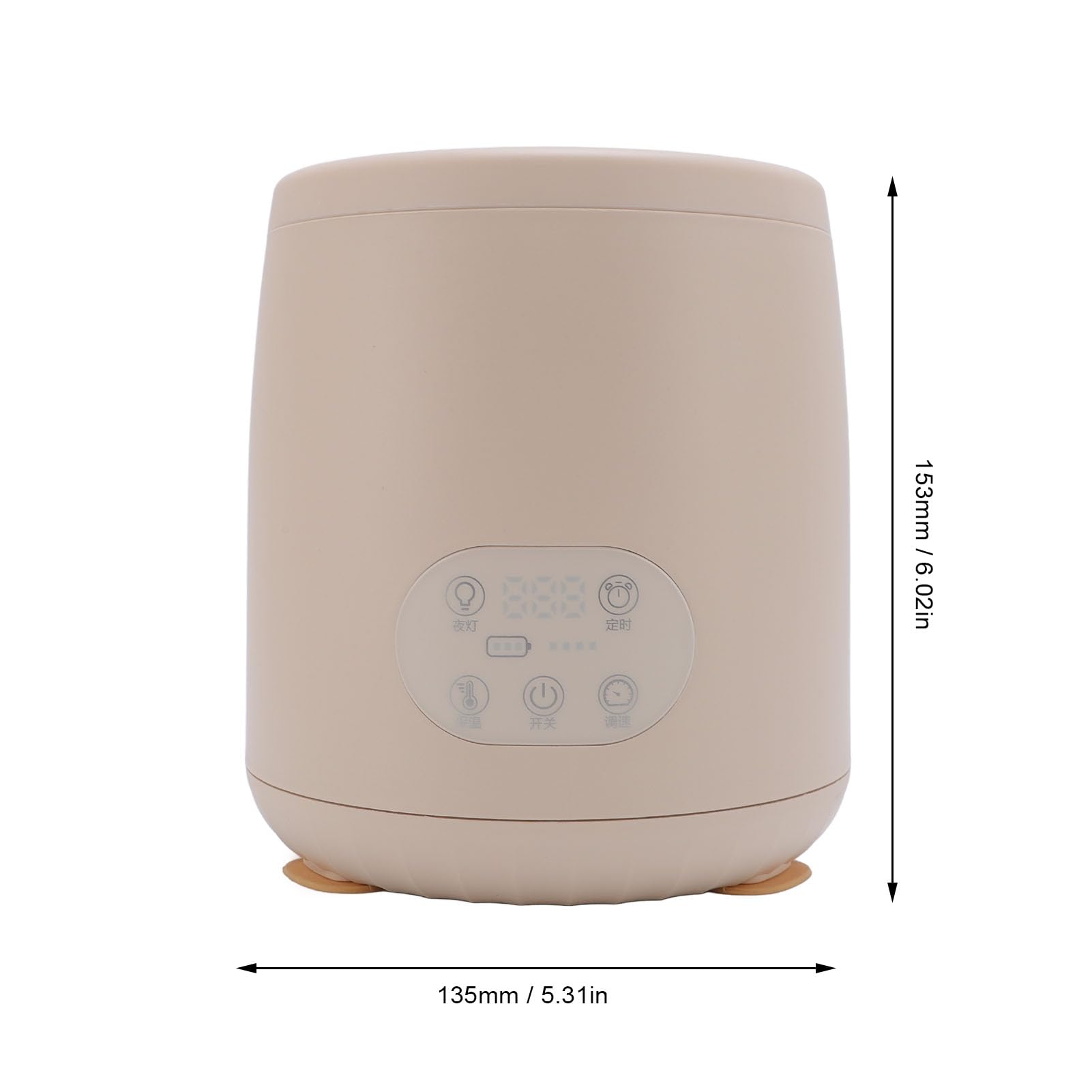 Coctelera de biberones de Leche para bebé, 4 velocidades, 5 temporizadores, agitador automático, Temperatura Constante, Calentador con luz Nocturna