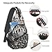 Krirteh Graffiti Art Crossbody Sling Bag For Women Men Fashion Chest Bag Shoulder Bag Sling Backpack Travel Hiking Casual Sport Daypack