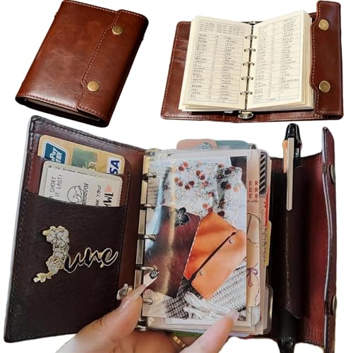 Amazon.co.jp: 【Laxewzul】システム手帳 ビジネス手帳 三つ折り