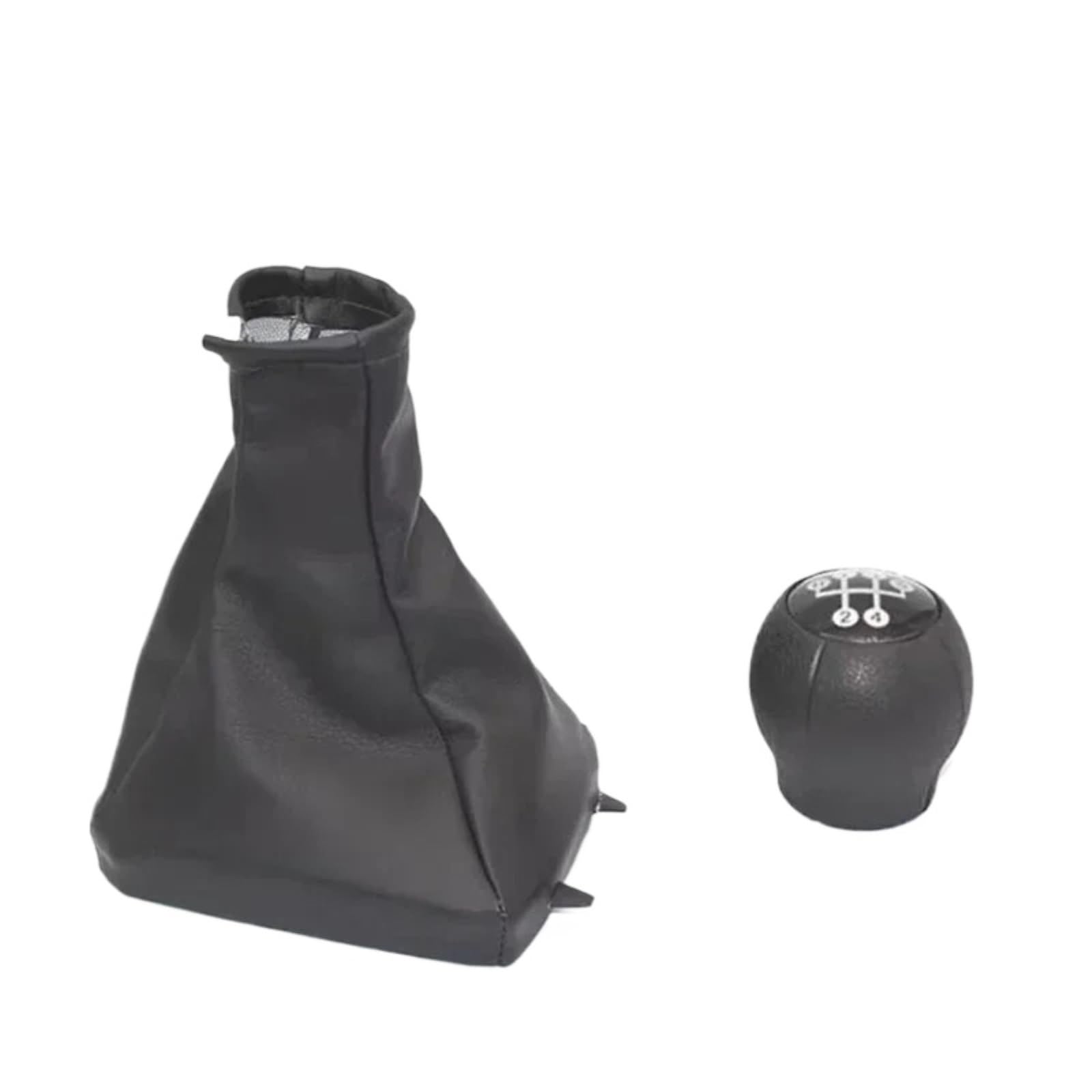 Valtorencia Gear Gaiter Shift Boot,Fit for Vauxhall/Opel Astra II G Zafira A 1998-2010 Stick Lever Shifter Handball Manual 5 Speed Shift knob Handle(Gear Knob 2Pcs)