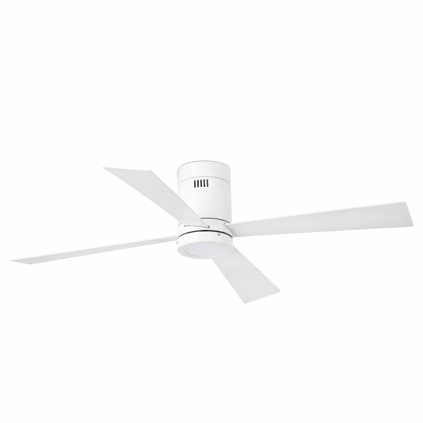 Faro Barcelona Timor 3372 – wentylator z oświetleniem LED (źródło światła w zestawie) LED 12 W, silnik stalowy, skrzydła MDF i dyfuzor z białym opalem, biały.