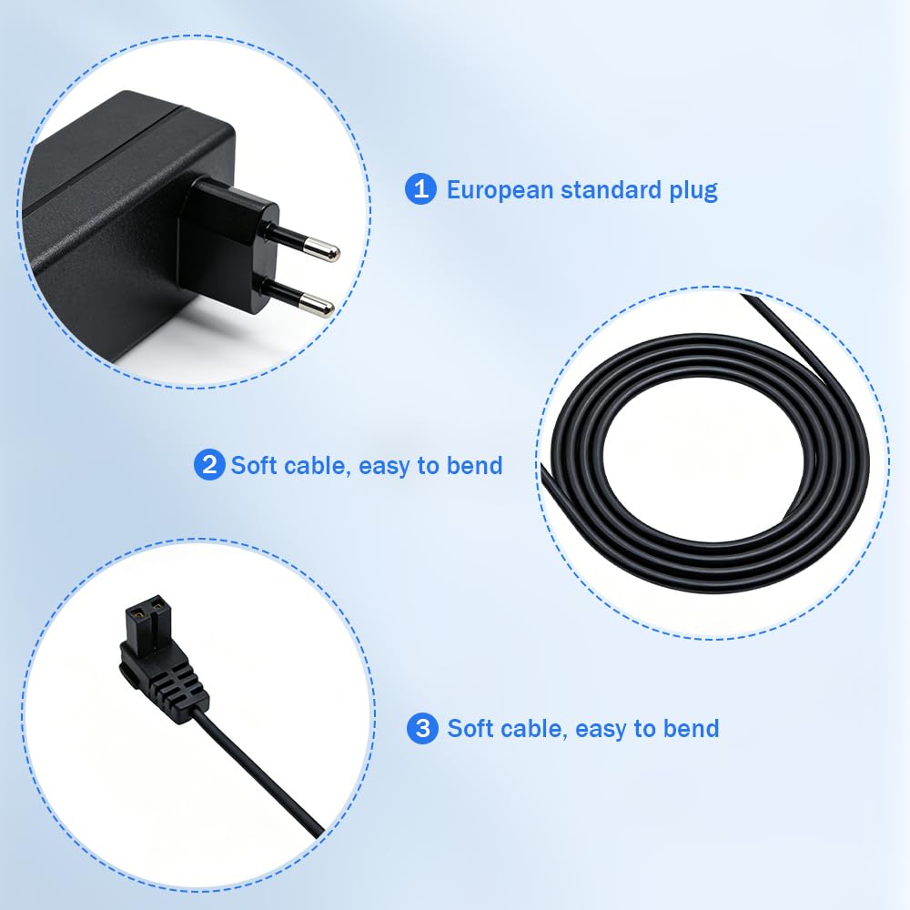 Cargador de 12.6V Compatible con Aiper Seagull SE 600, 1000, HJ1103J, HJ1102, 1500, AIPURY1500, P1111 Limpiador de Piscina Robótica Inalámbrica — view 4