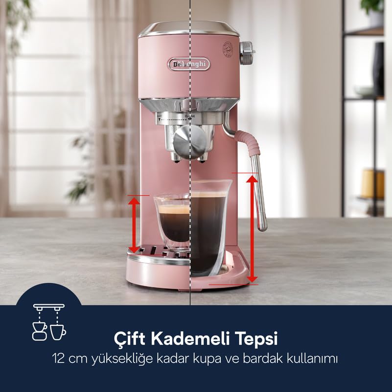 Image of De'Longhi Dedica Duo Manual Espresso Coffee Machine EC890.PK
