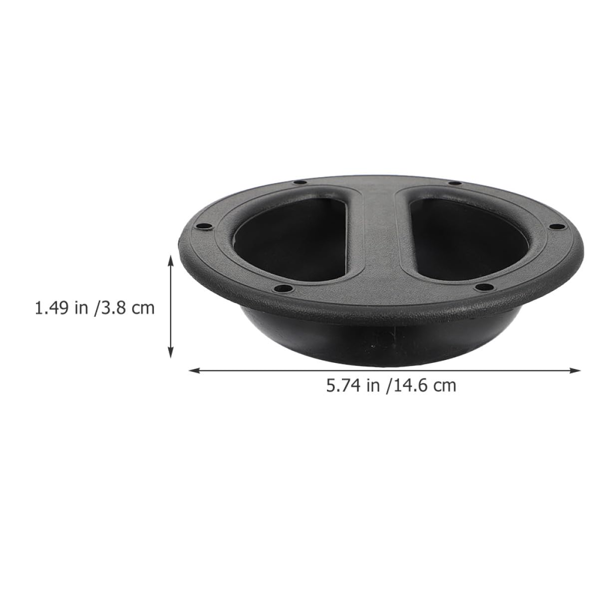 8 pièces Poignée Encastrée pour Enceinte Abs Noir Poignée Robuste pour Haut-parleurs et Caissons de Basse Design Simple et Résistant pour Transport Sécurisé