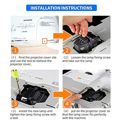 Lâmpada de substituição para projetor Epson PowerLite ELPLP78 / V13H010L78 LBTGROUP Home Theater 203