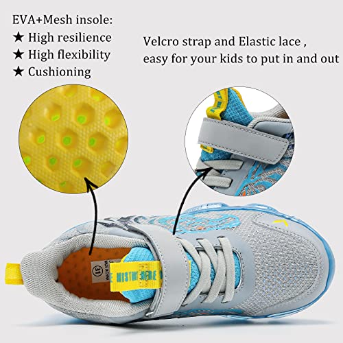 JMFCHI FASHION Boys Running Shoes Kids Sneakers Girls Athletic Tennis Shoe Breathable Lightweight Slip on Sports Knit Sock Sneaker High-top3