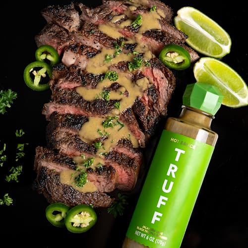 Image of TRUFF Jalapeno Lime Hot Sauce, Gourmet Hot Sauce with Black Winter Truffles, Green Jalapeno Peppers, Black Truffle Oil, Unique Flavor Experience in a Bottle, 6 oz.