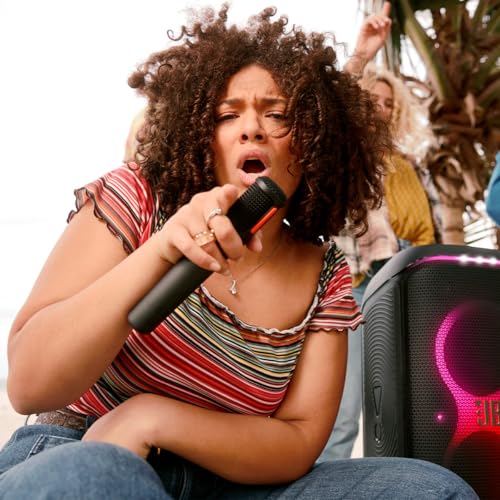 Image of JBL PartyBox Ultimate Speaker Bundle with Wireless Microphone System | Wireless speaker system with dual wireless microphones, Dolby Atmos over Wi-Fi, Bluetooth and JBL Pro Sound