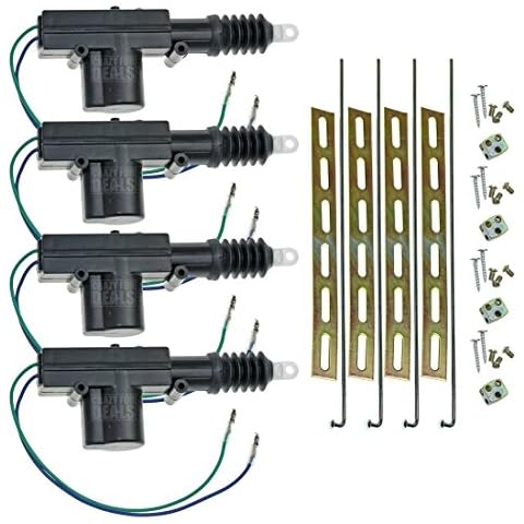 InstallGear Universal Car Power Door Lock Actuator Kit 12-Volt Motor (4 Pack) Cover