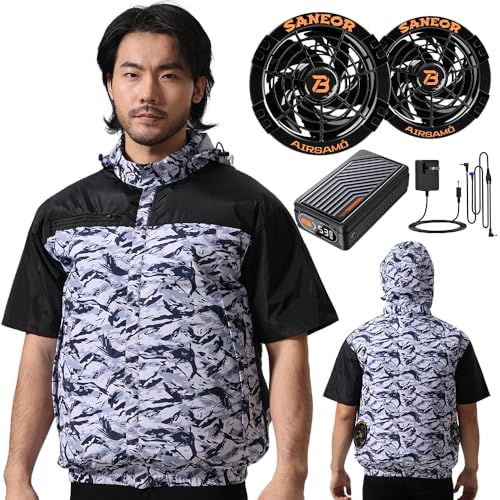 [Daonaca] ��ƕ� ���� �y53V�����o�� 46500mAh �t�@���t����ƕ� 2��ދ쓮���[�h 7�i�K���ʒ��� 14H�A���ғ� �E�F�A 100%�|���G�X�e ��ƒ� UV�J�b�g PSE�F�؍ς� �j�����p �ҏ��΍� [���{�����u�����h���K�i]