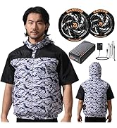 Amazon.co.jp: [Daonaca] 作業服 半袖 【53V超高出力 46500mAh ファン