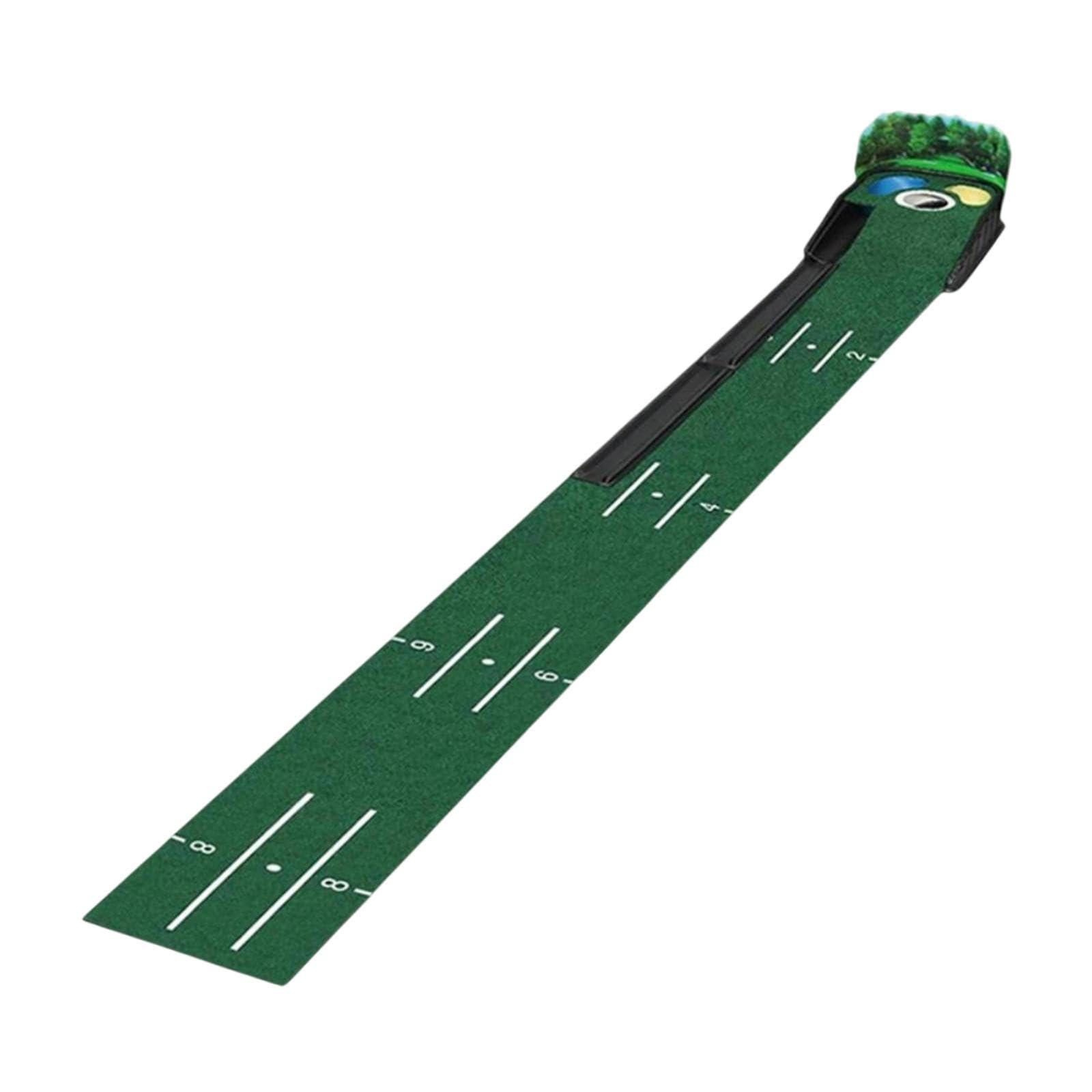 Golf Putting Mat Compacto y Fácil de Montar Tapete para Mejorar el Putting con Función de Base Duradera y Diseño Realista Manta de