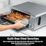 Ninja FT405CO 10-in-1 Digital Air Fry Oven with Extra Large Capacity, Flip Up and Away, Stainless Steel Body, and Temperature Control (Renewed)