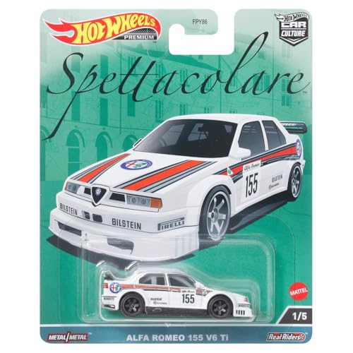 Hot Wheels Premium Alfa Romeo 155 V6 Ti 1:64 miniatura 1