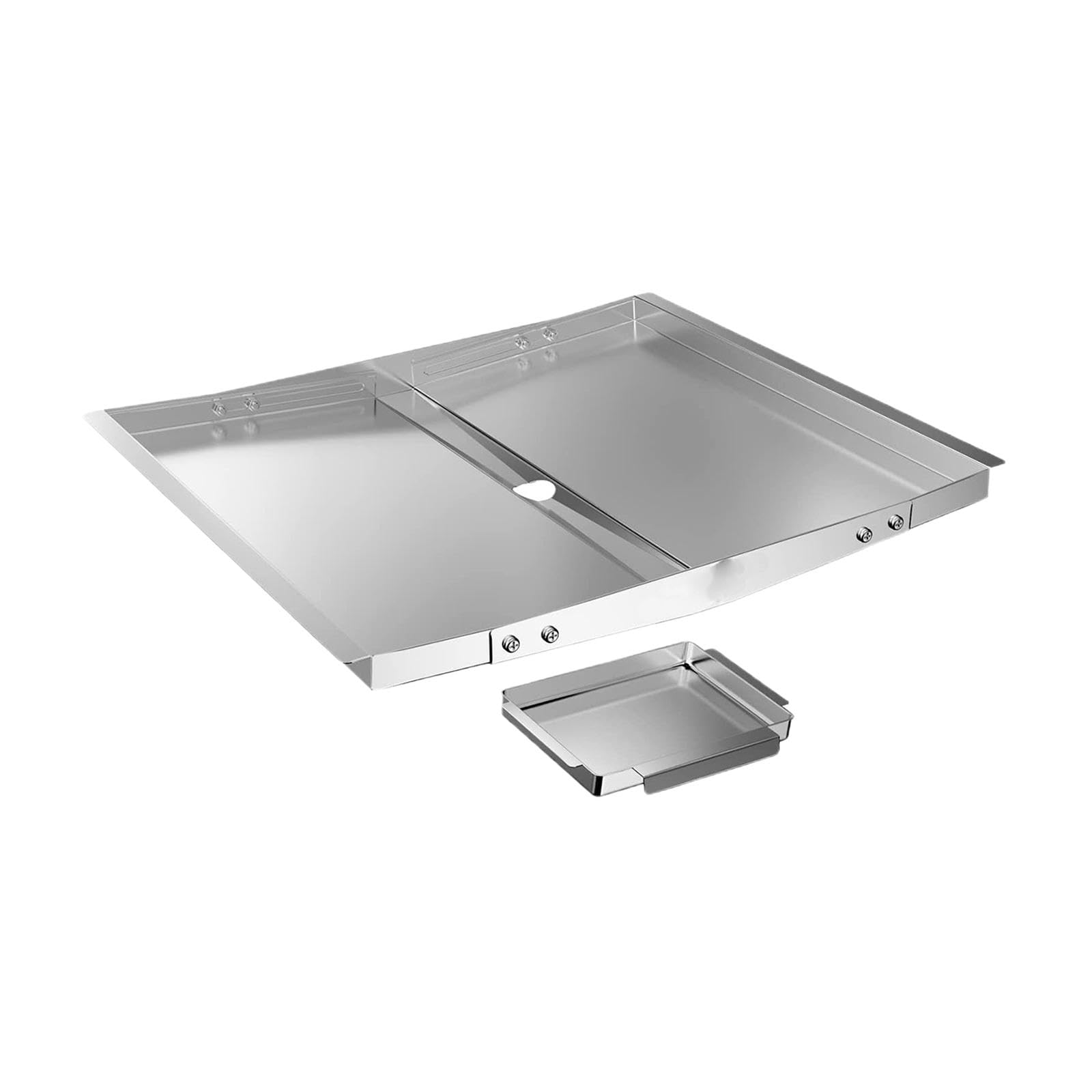Gralara Vassoio per Grasso 18"-24" Sostituzione della vaschetta raccogligocce per griglia Resistente al Calore Resistente alla ruggine per Barbecue da Cucina